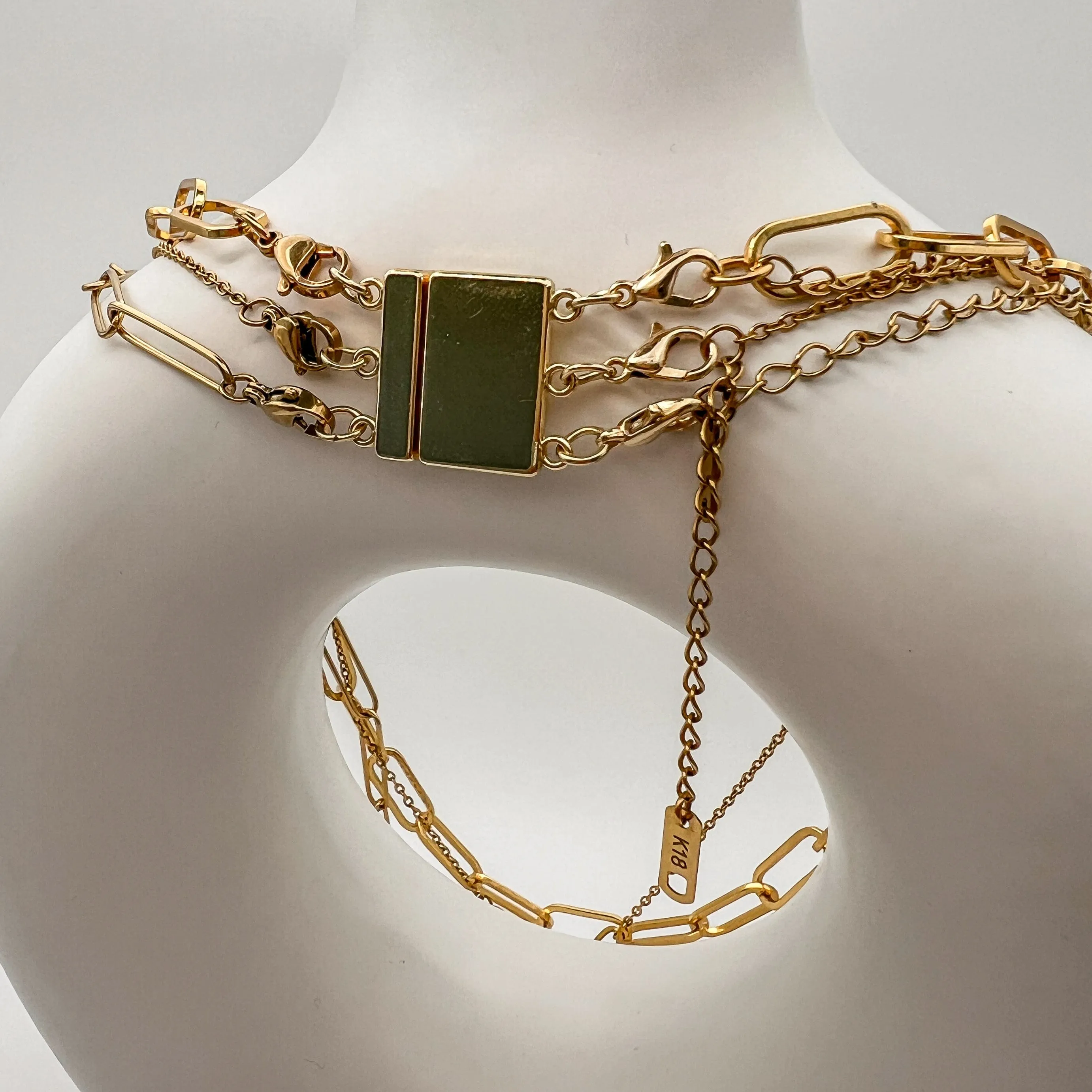 Gold Necklace Clasp For Layering- Magnetic