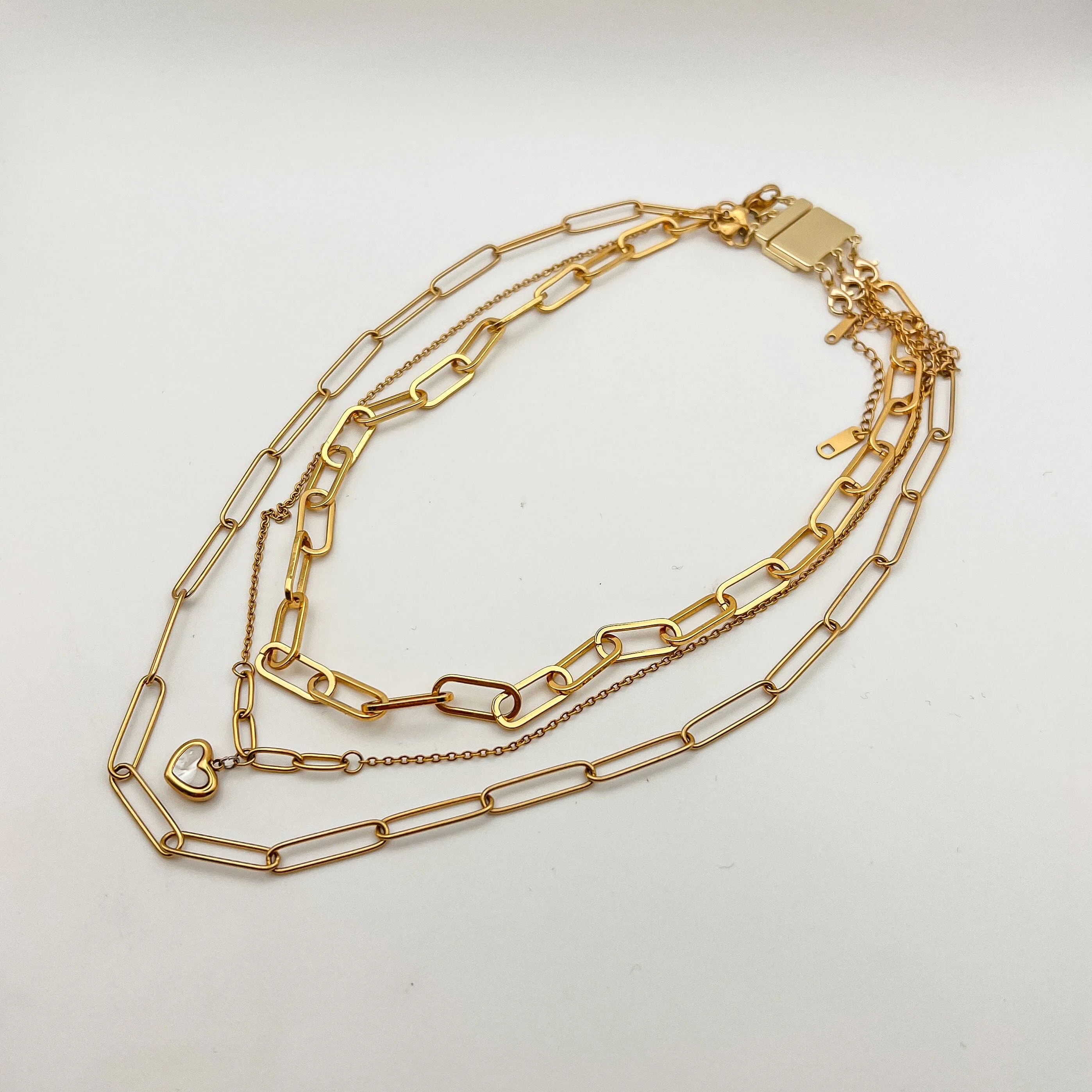Gold Necklace Clasp For Layering- Magnetic