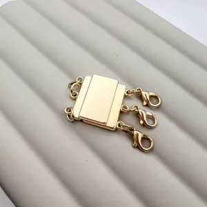 Gold Necklace Clasp For Layering- Magnetic