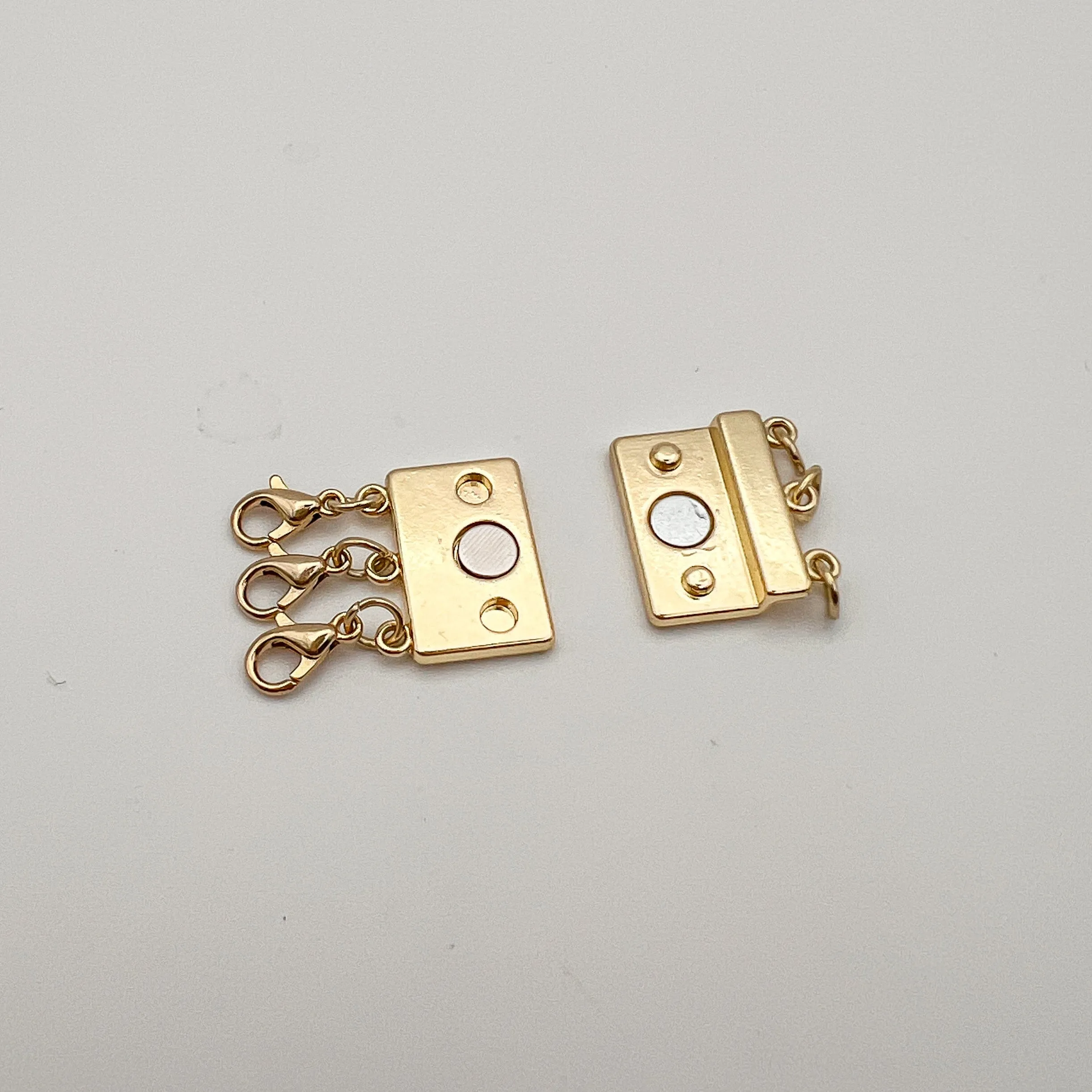 Gold Necklace Clasp For Layering- Magnetic