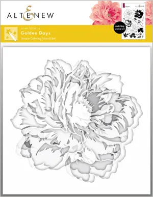 Golden Days Simple Coloring Stencil Set (4 in 1)