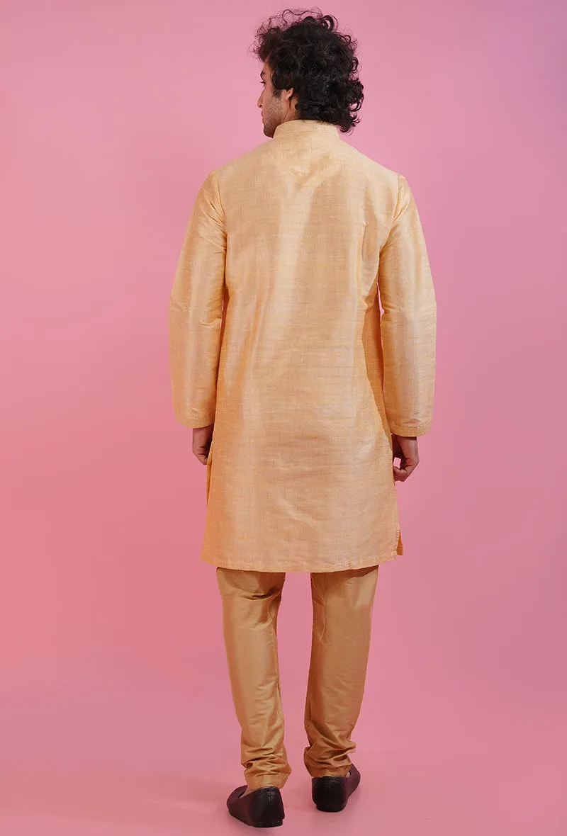 Golden Kurta Pajama | Azania