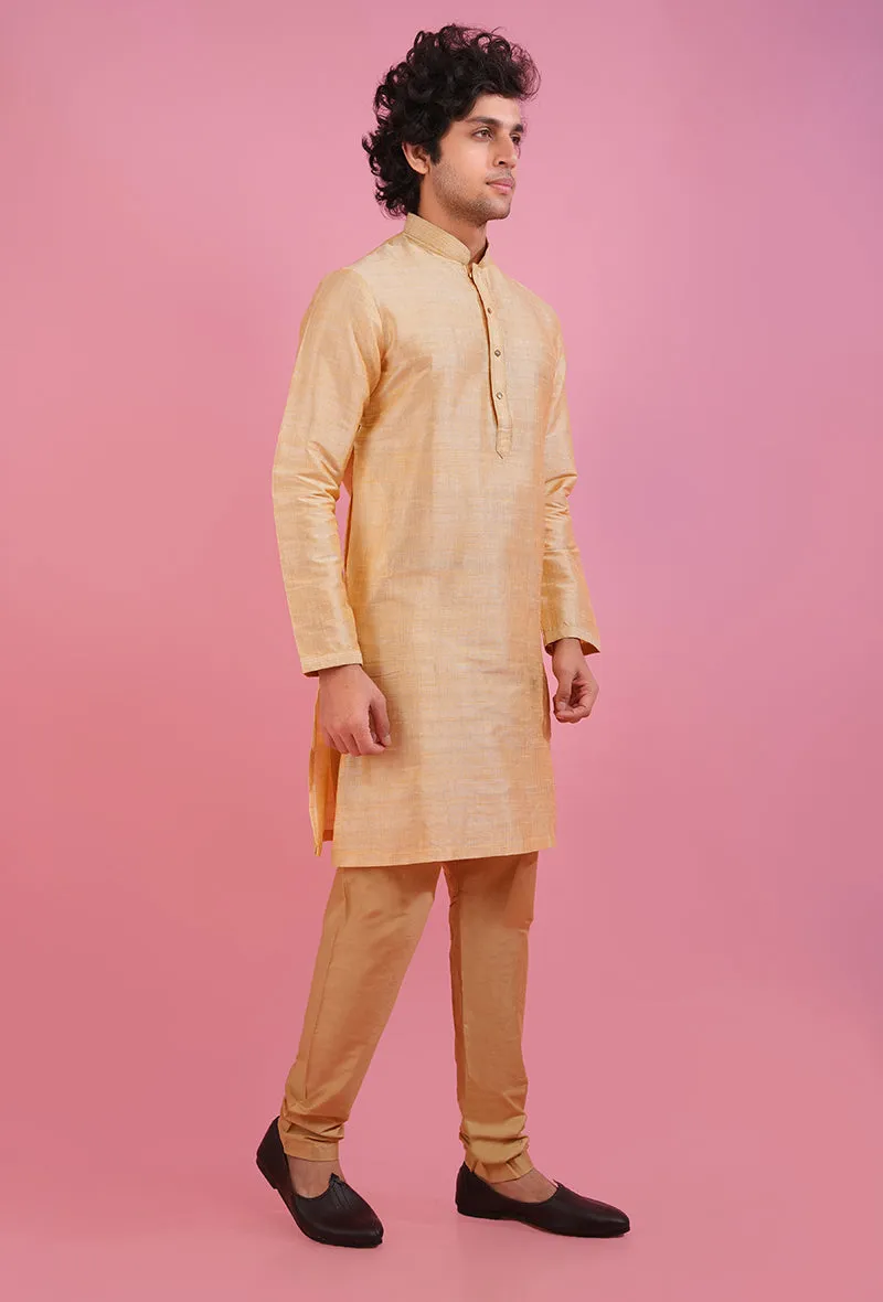 Golden Kurta Pajama | Azania
