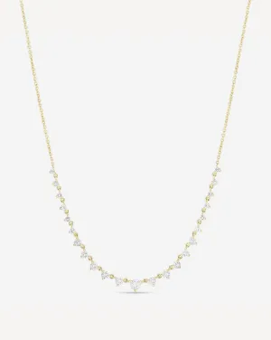 Graduated Diamond Layering Necklace