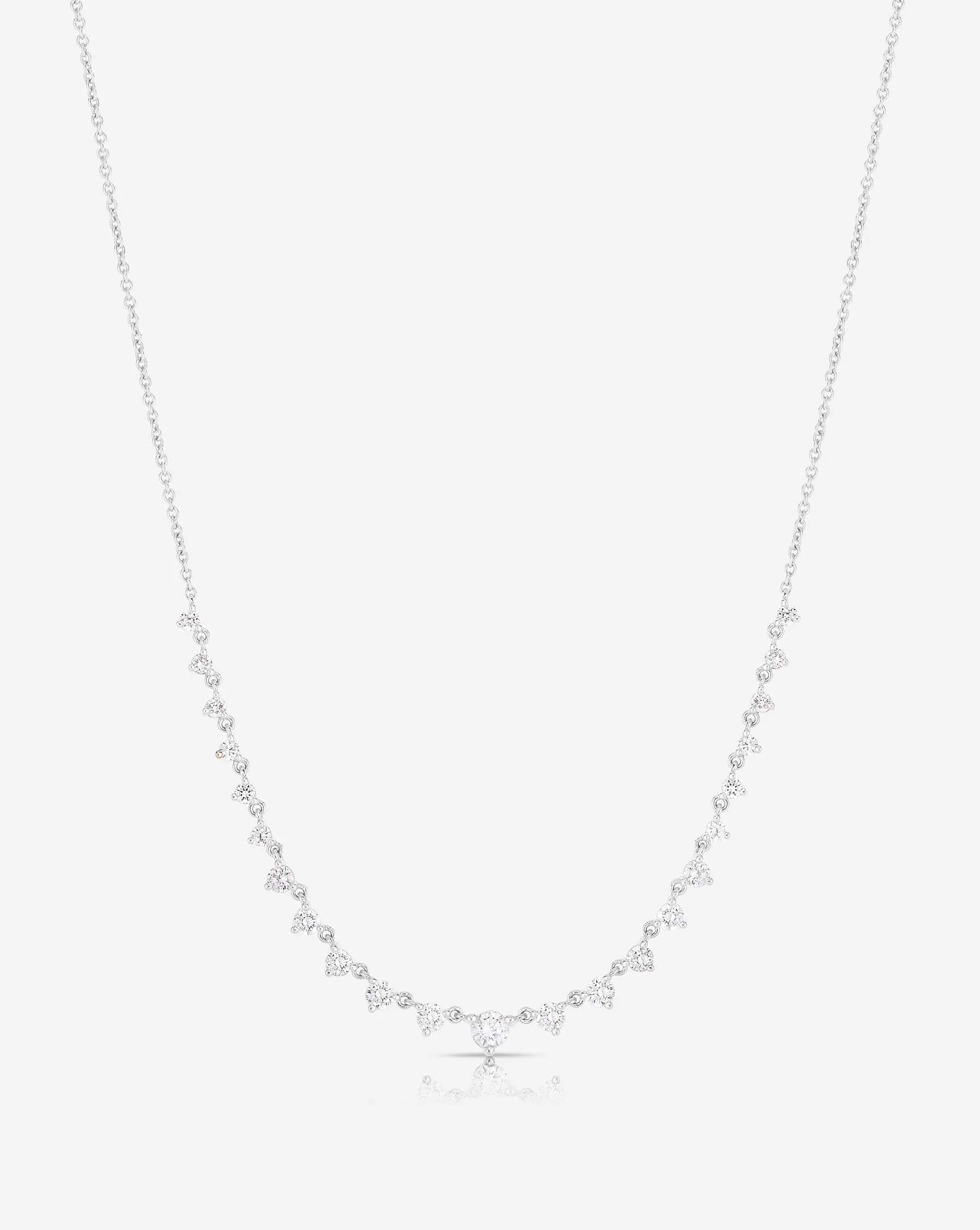 Graduated Diamond Layering Necklace