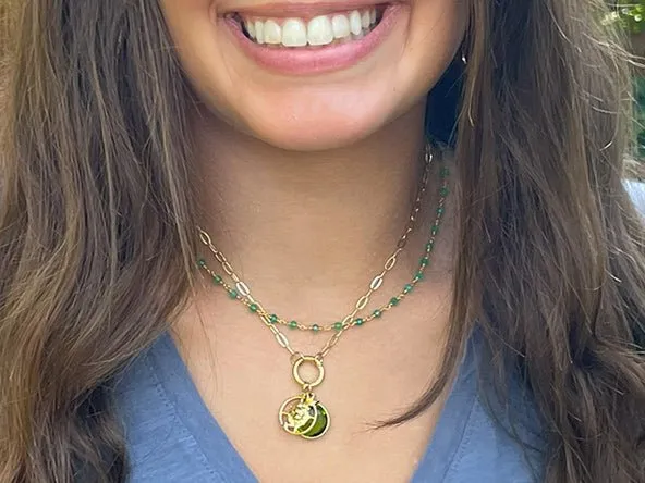 Green Onyx Rosary Chain