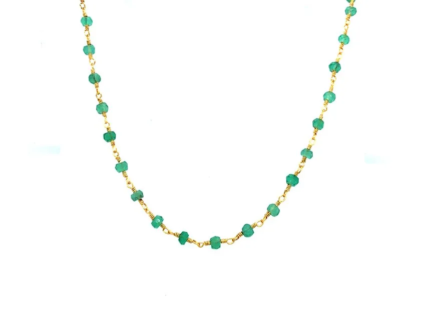 Green Onyx Rosary Chain
