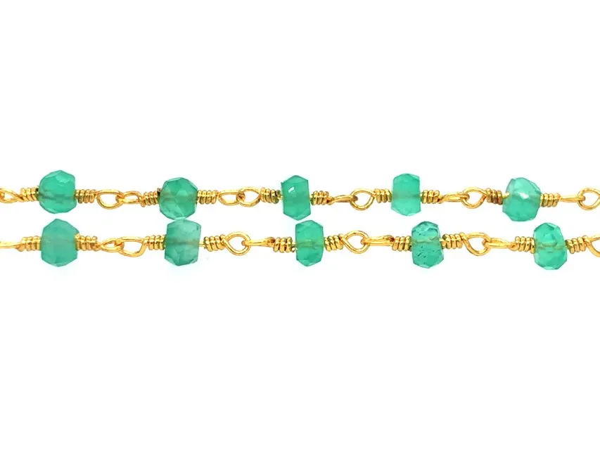 Green Onyx Rosary Chain