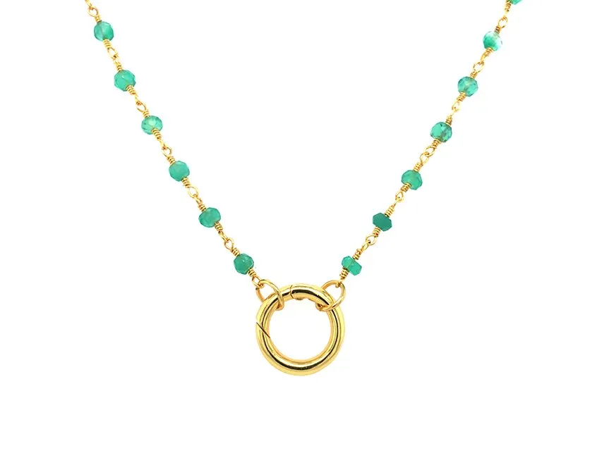 Green Onyx Rosary Chain