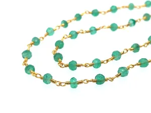 Green Onyx Rosary Chain