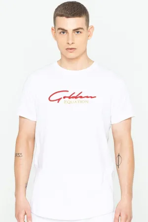 Guide Signature Men's T-Shirt & Shorts Twin Set - White