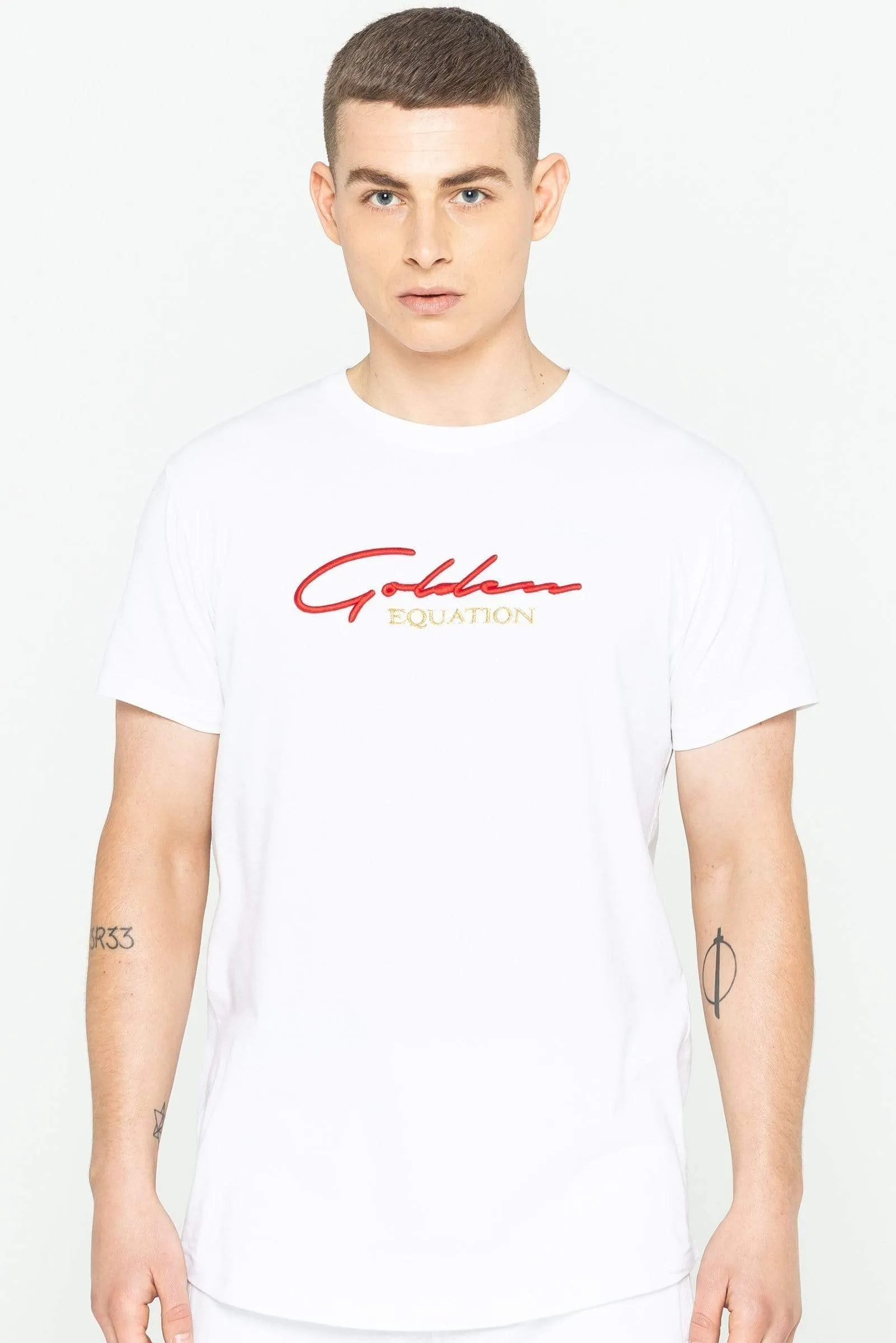 Guide Signature Men's T-Shirt & Shorts Twin Set - White