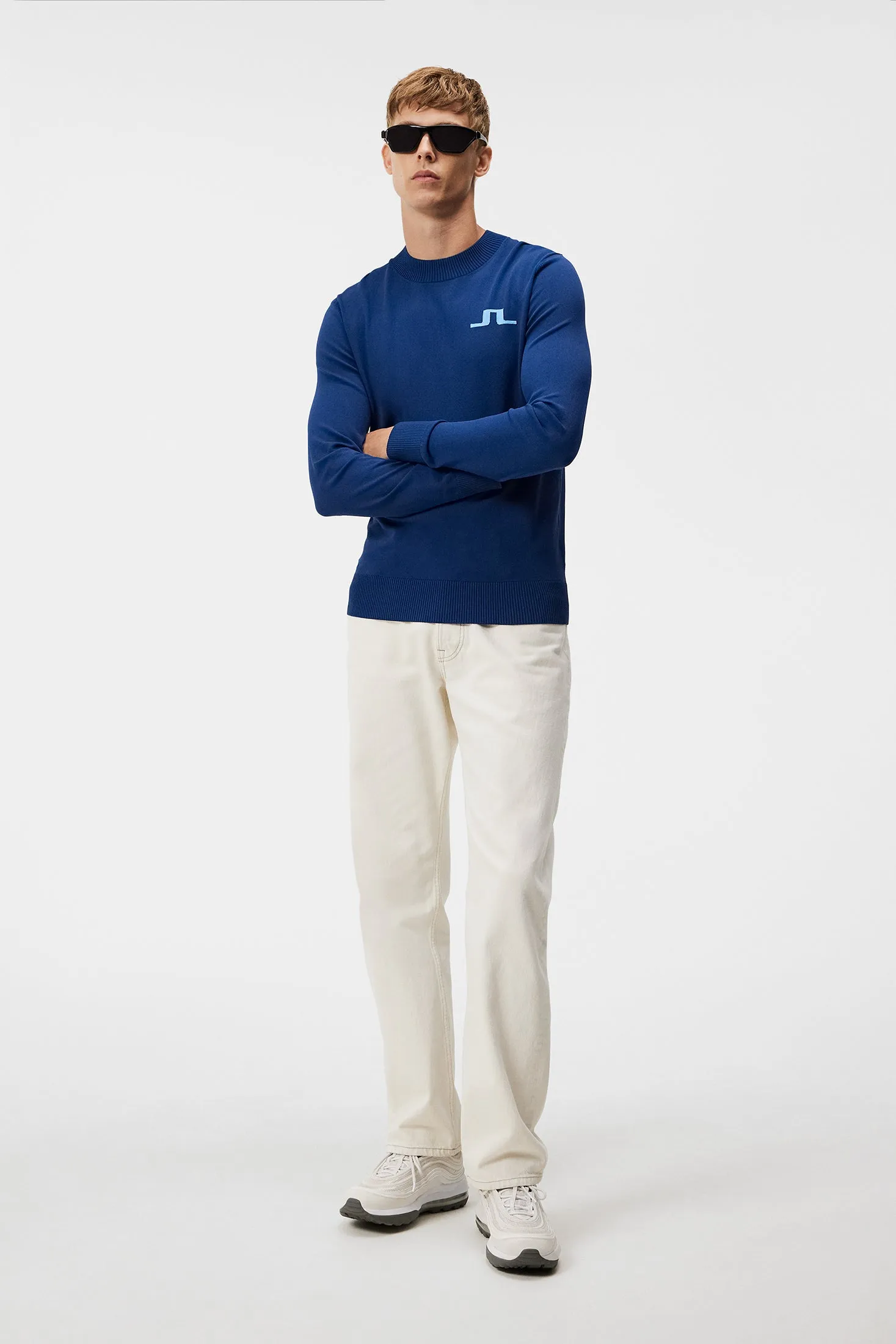 Gus Knitted Sweater / Estate Blue