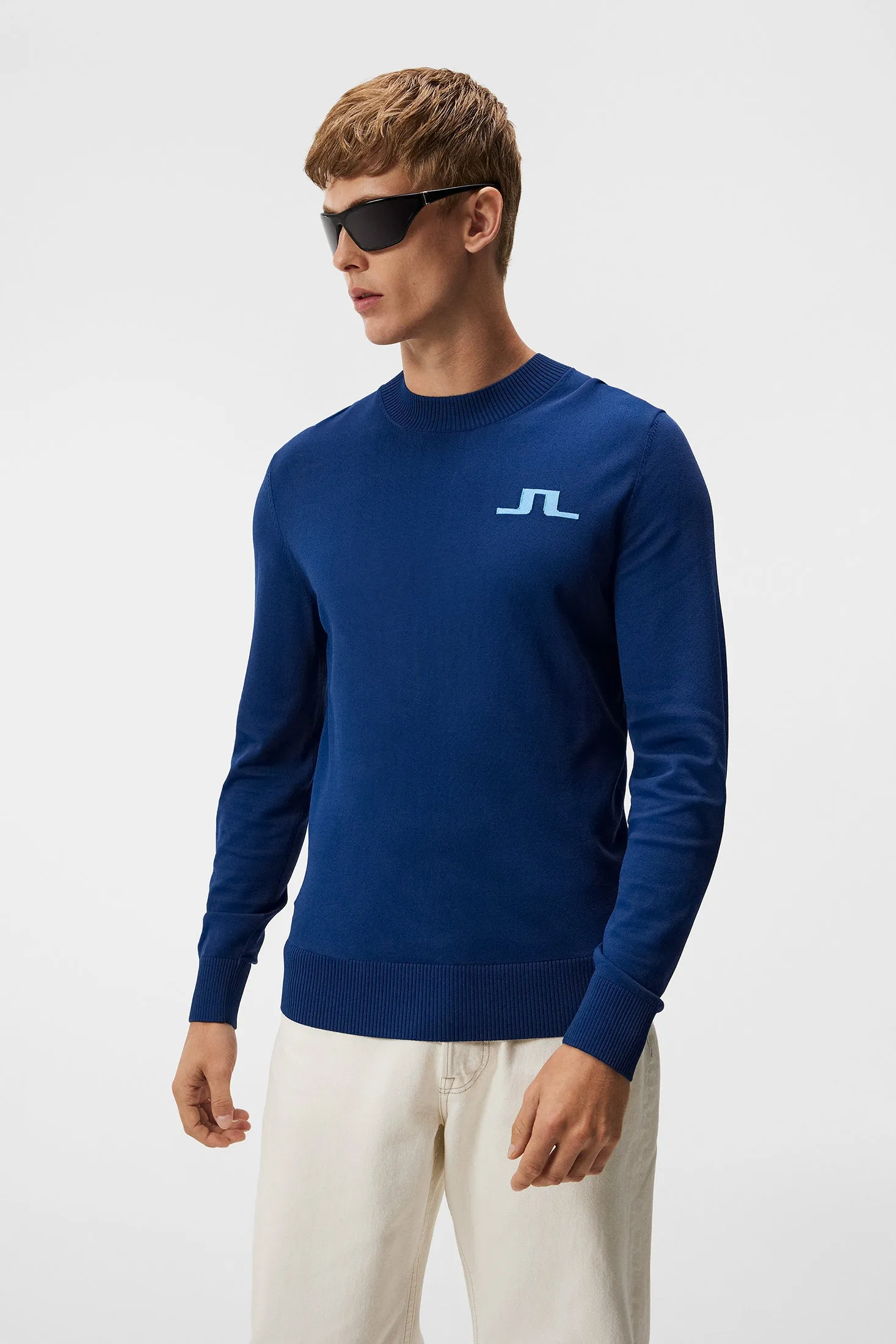 Gus Knitted Sweater / Estate Blue