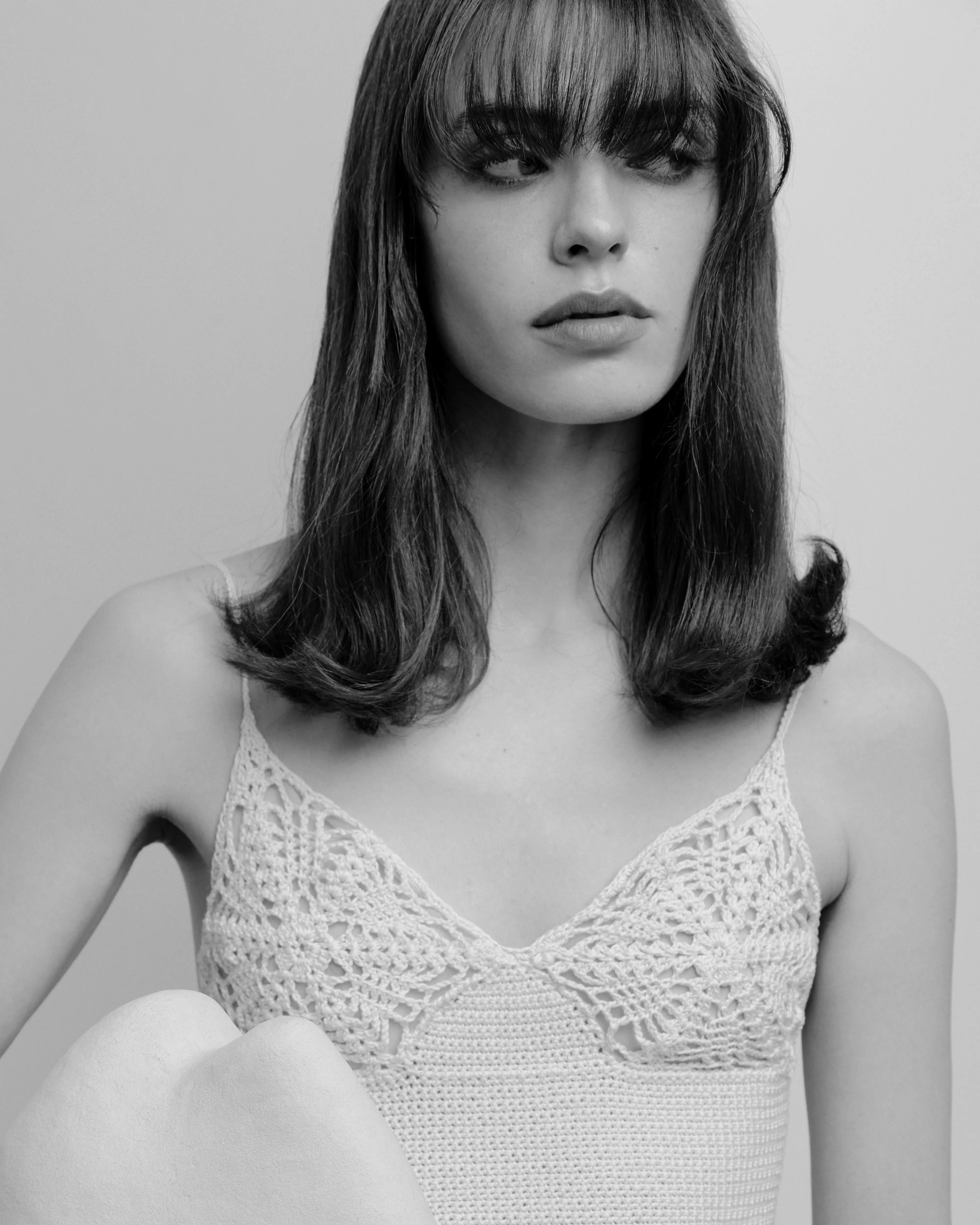 Hand-Crocheted Cotton Bra Top