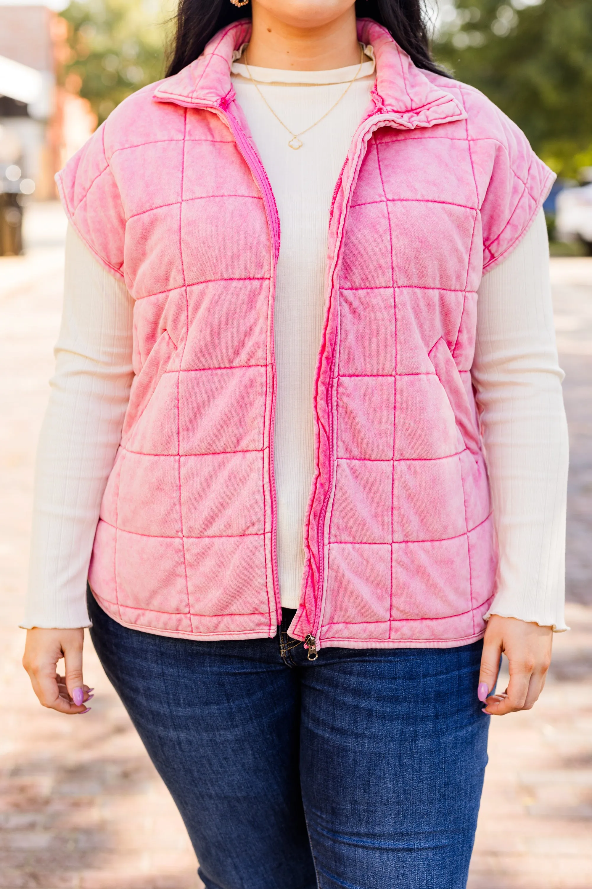 Harvest Haven Vest, Pink