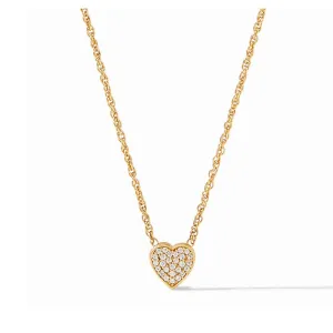 Heart Pave Demi Necklace