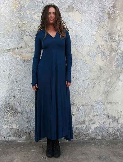 Hooded Eclipse Wanderer Long Dress