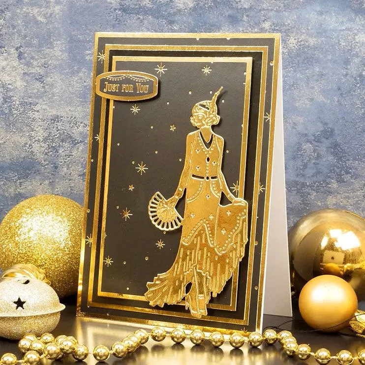 Hunkydory Festive Decadence Edge-to-Edge Foiled Cardstock
