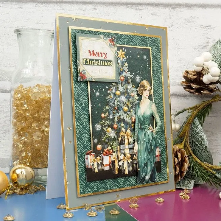 Hunkydory Festive Decadence Edge-to-Edge Foiled Cardstock
