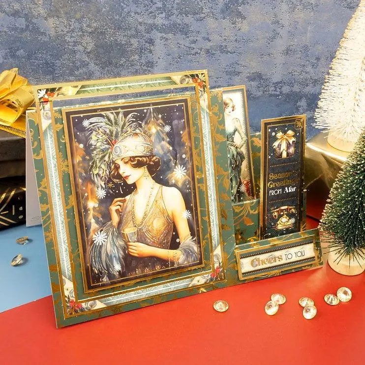 Hunkydory Festive Decadence Edge-to-Edge Foiled Cardstock