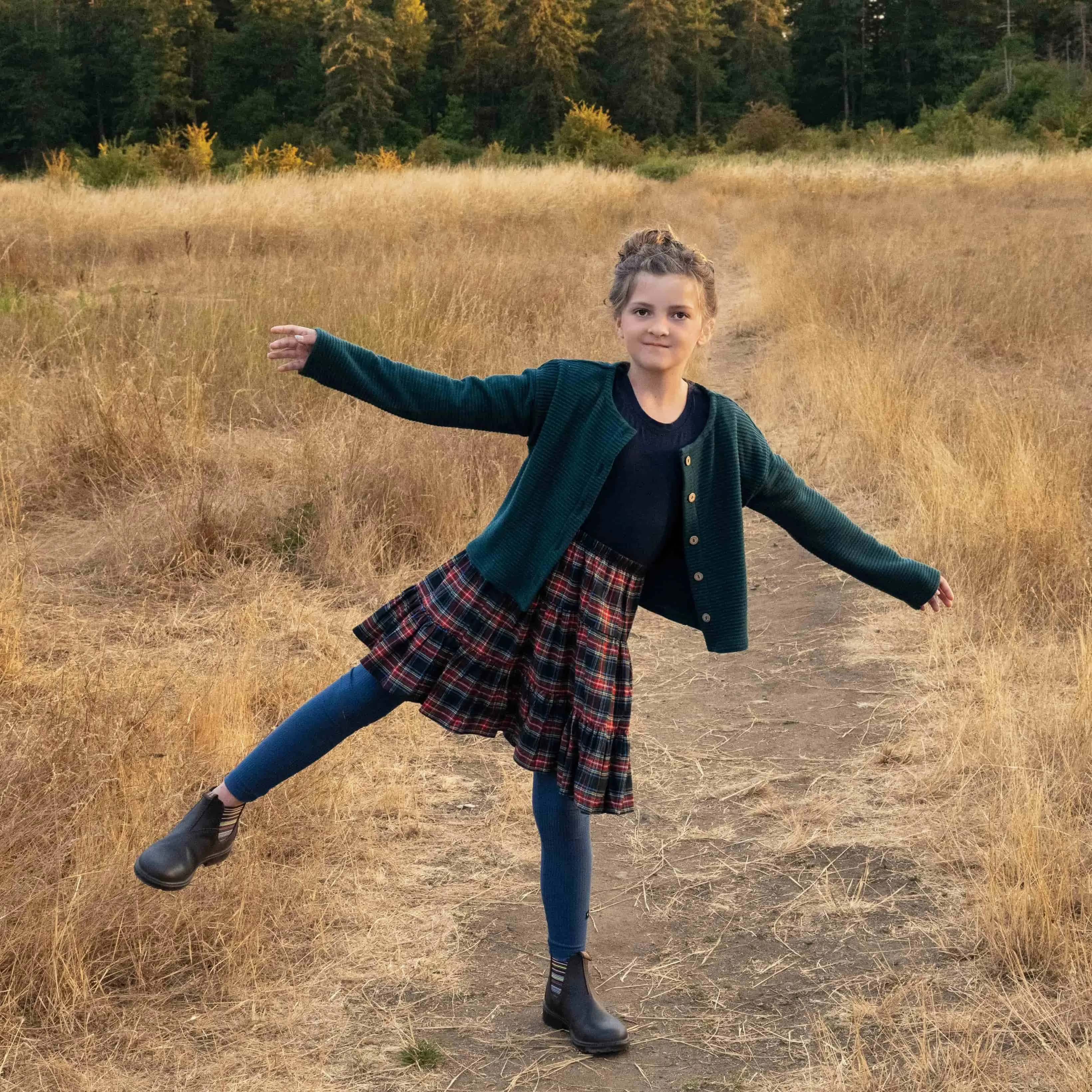 Hunter Green Cardigan | MTO
