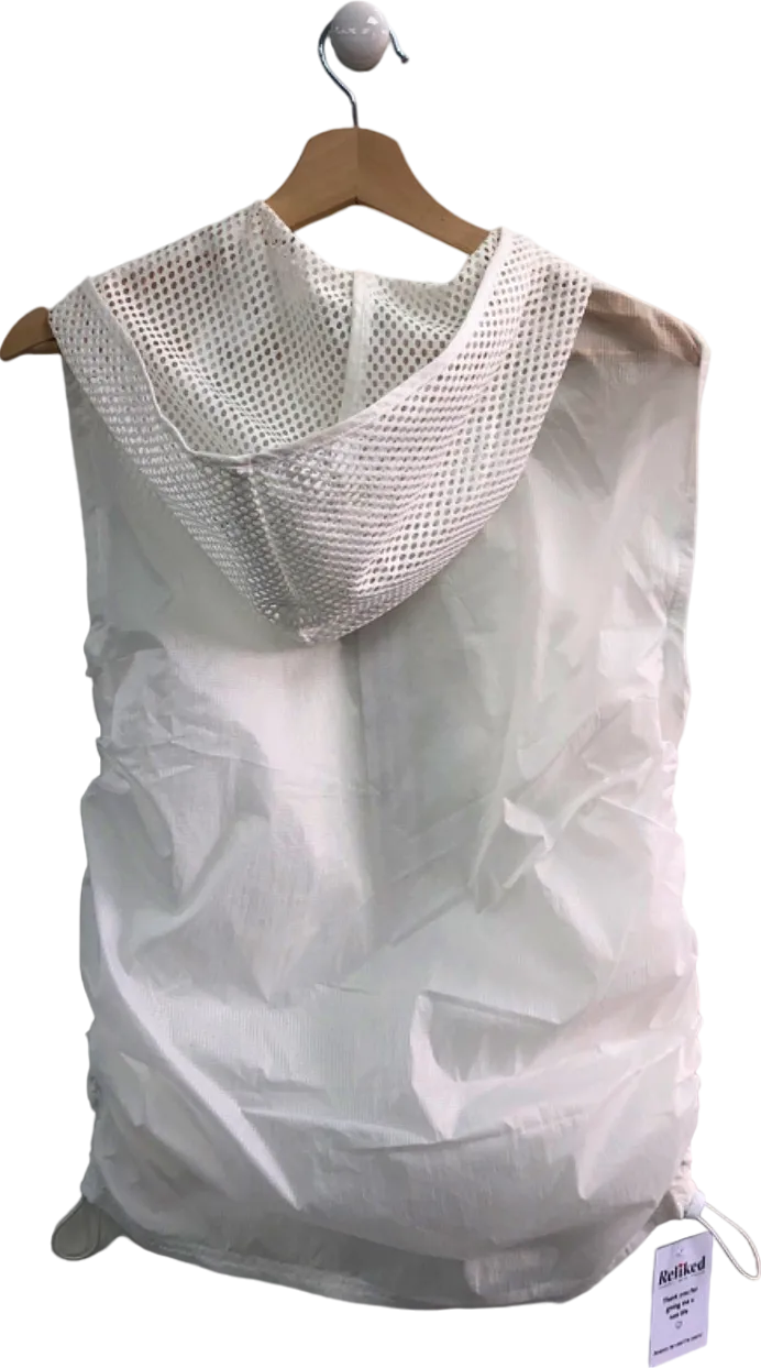 iets frans White Mesh-Panelled Hooded Vest XS