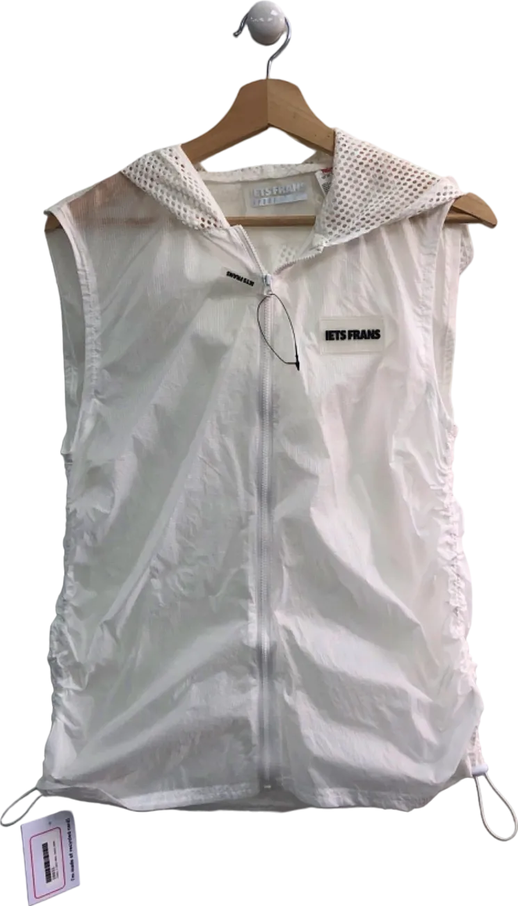iets frans White Mesh-Panelled Hooded Vest XS