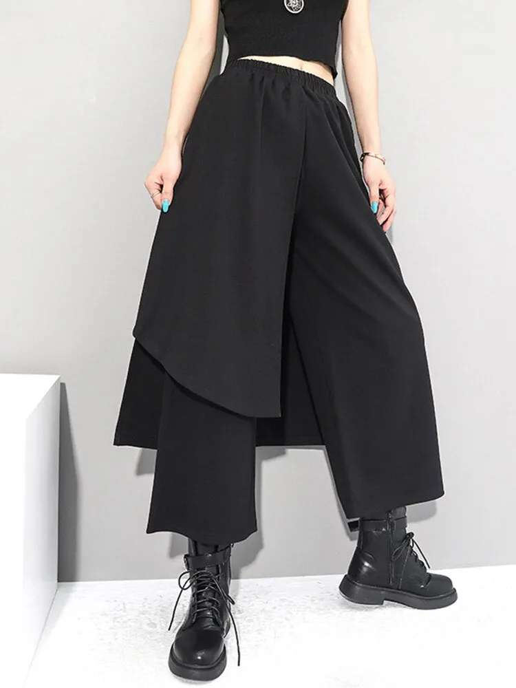 Irregular Loose Fit Wide Leg Trousers