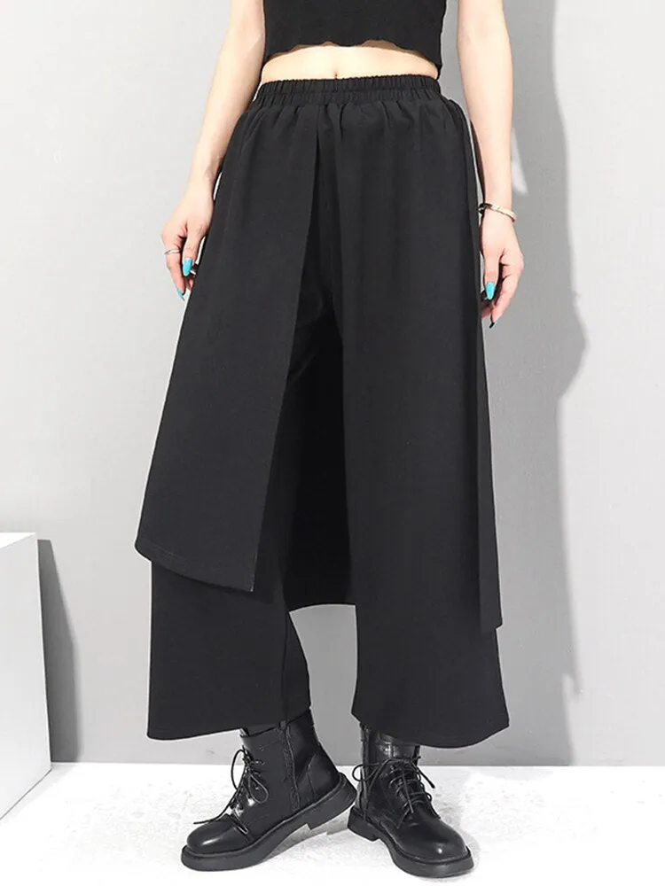 Irregular Loose Fit Wide Leg Trousers