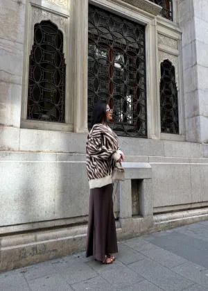 Ivyshape | Charm Zebra Knit Sweater