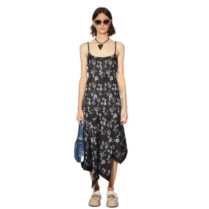 Jacquard Scarf Slip Dress