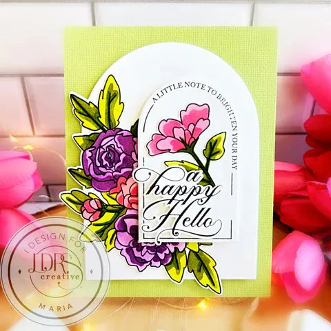 Joyful Blooms Layering Stencils