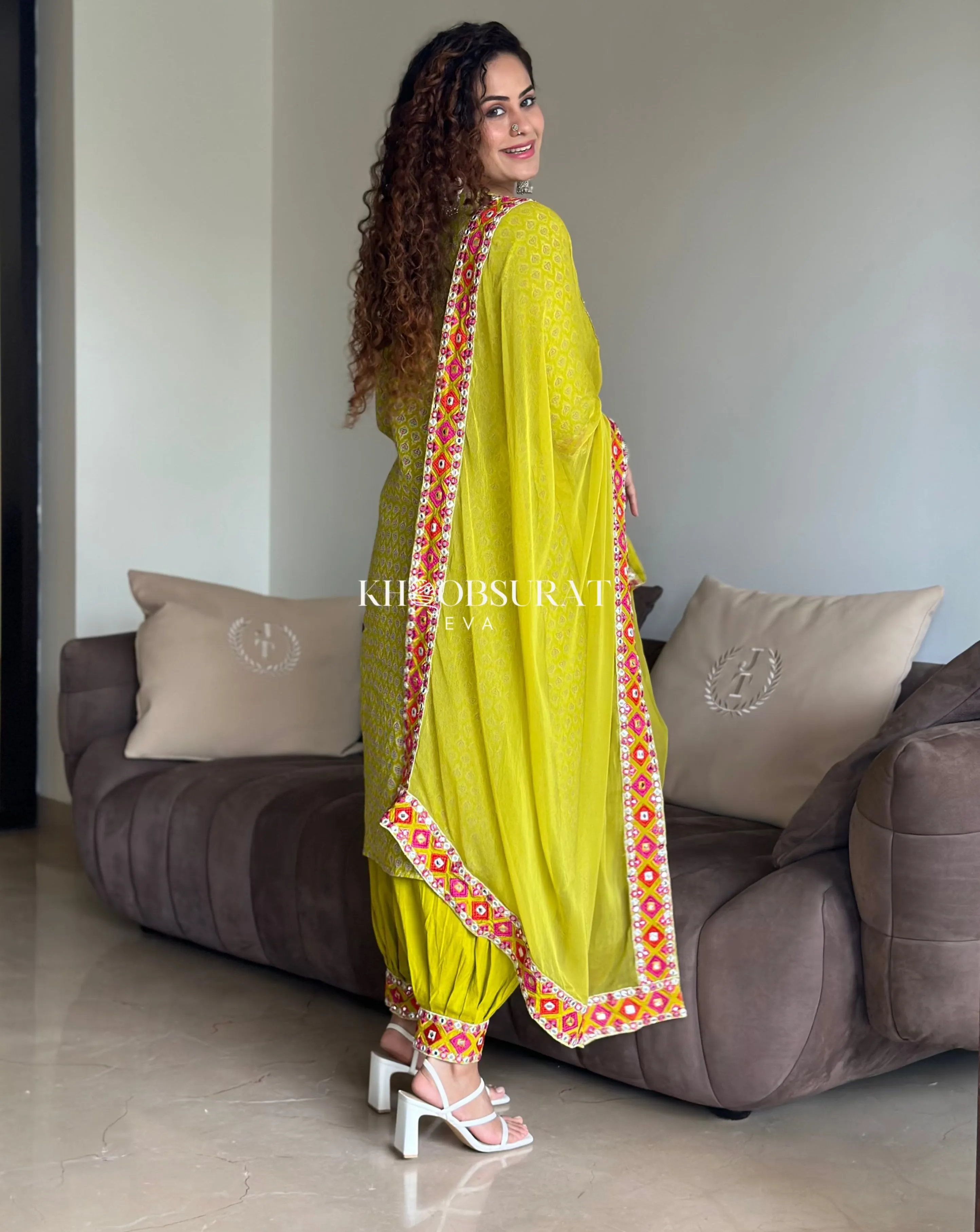 Kalki fashion Kurta With Afghani Salwar