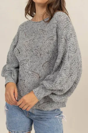 Kari Pointelle Knit Sweater