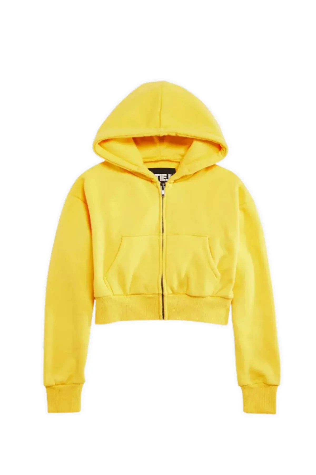 KatieJ NYC Tween Dylan Zip Crop Hoodie