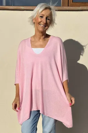 Katya V-Neck Top Pink