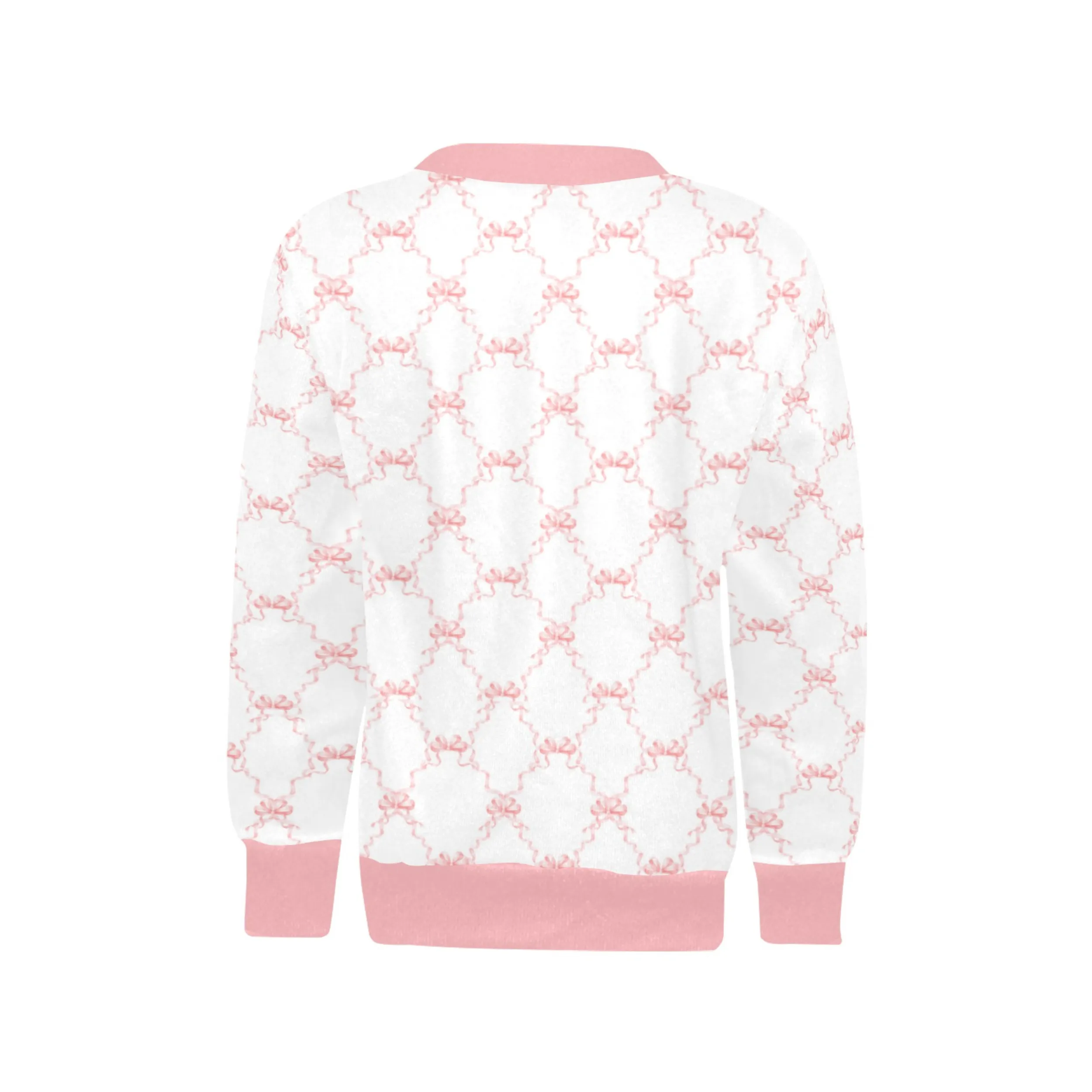 Kennedy Crew Neck Sweatshirt | Soft Pink and Blue All Over Print | Cozy Fall & Winter Wardrobe Essential