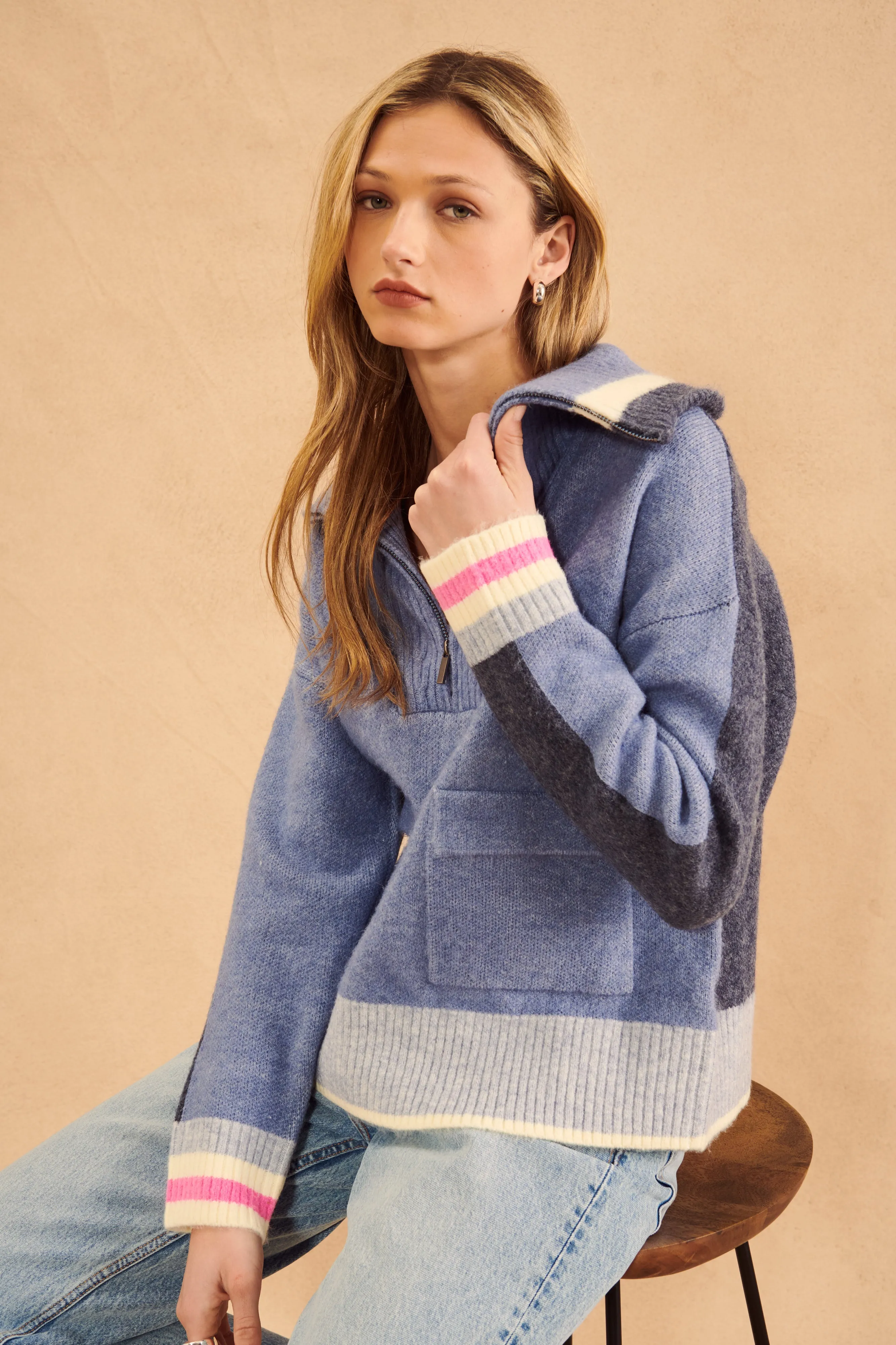 Kenny Quarter Zip Sweater