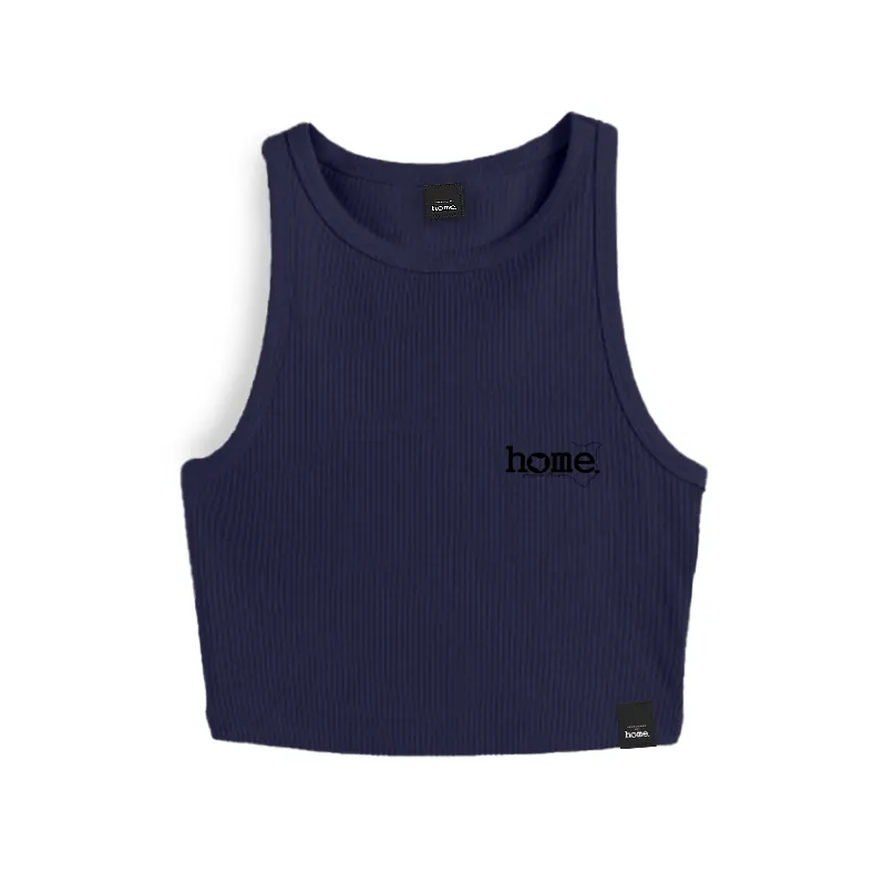 Kids Racer Vest Top- Navy Blue