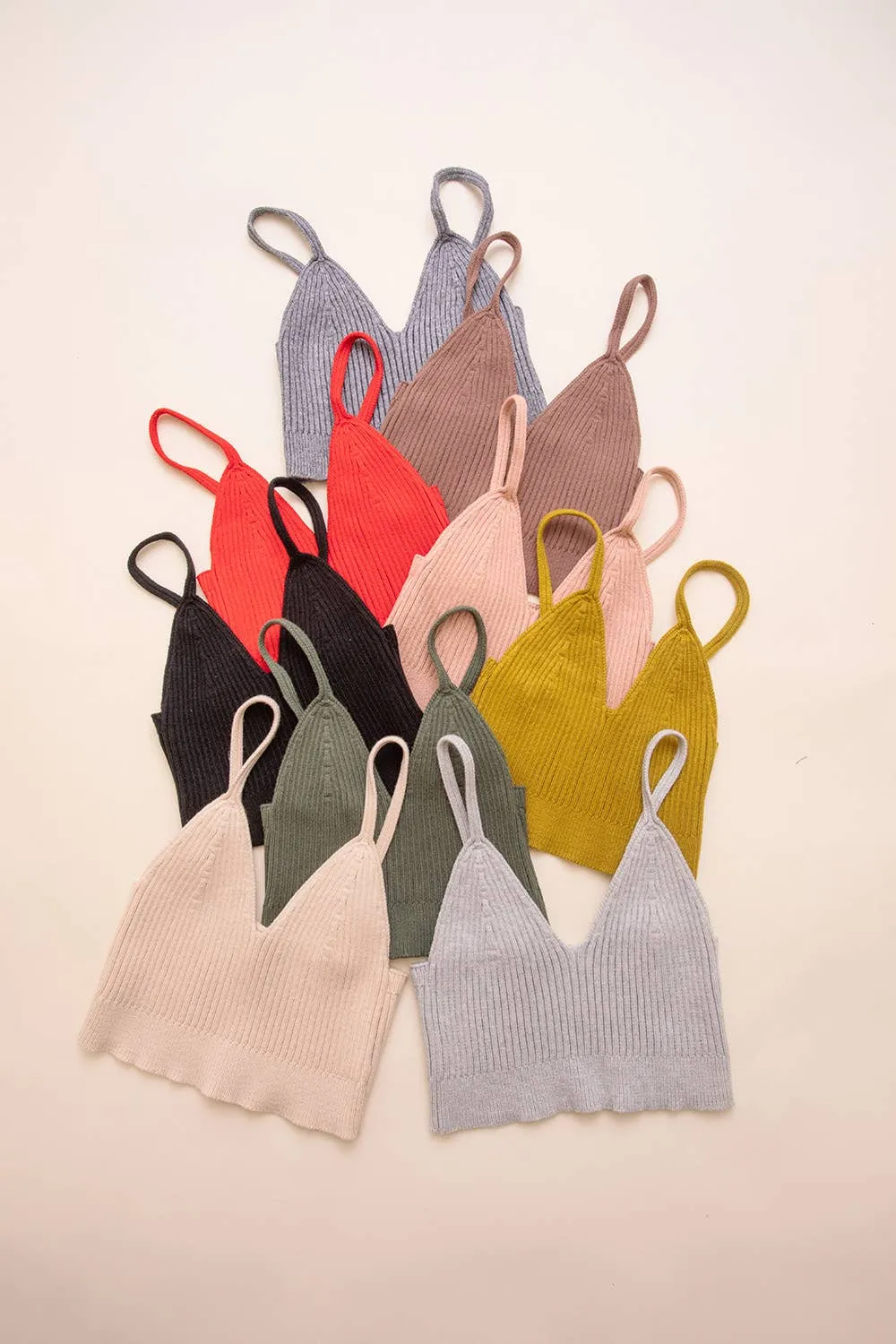 Knitted Lounge - Brami Top  *Multiple Colors*