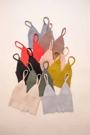 Knitted Lounge - Brami Top  *Multiple Colors*
