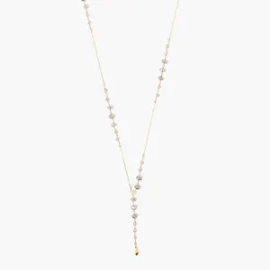 Labradorite"Y"  Layering Necklace