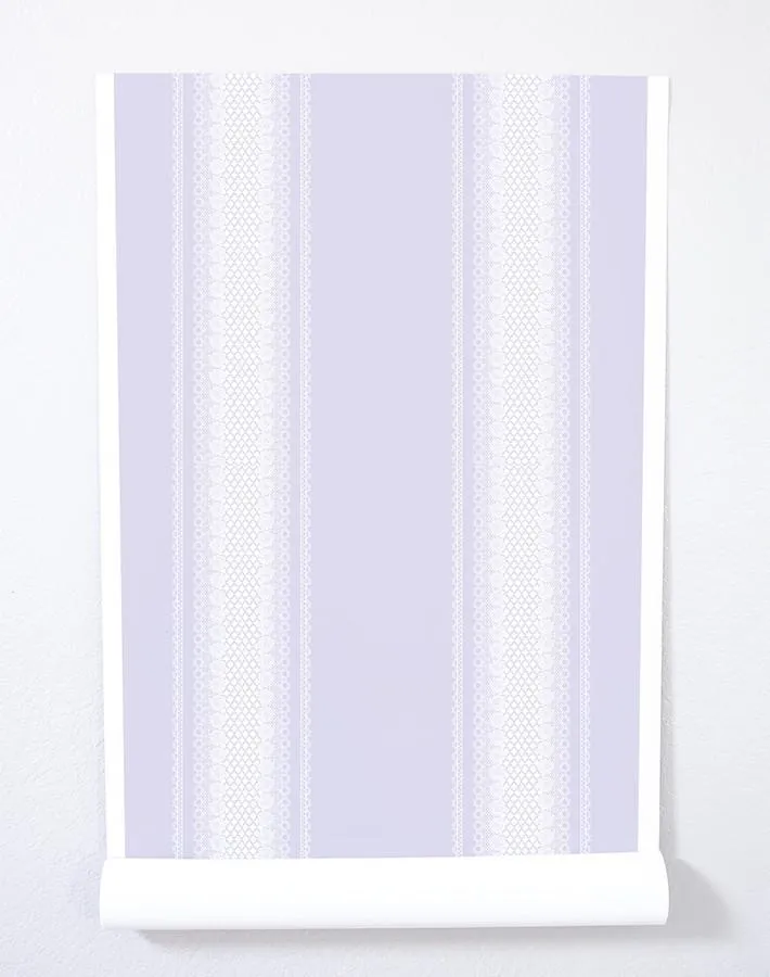 'Lace Front' Wallpaper by Nathan Turner - Lilac