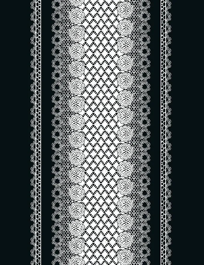 'Lace Front' Wallpaper by Nathan Turner - Onyx