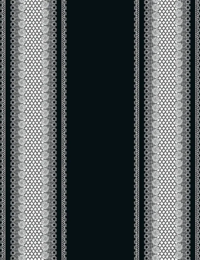 'Lace Front' Wallpaper by Nathan Turner - Onyx