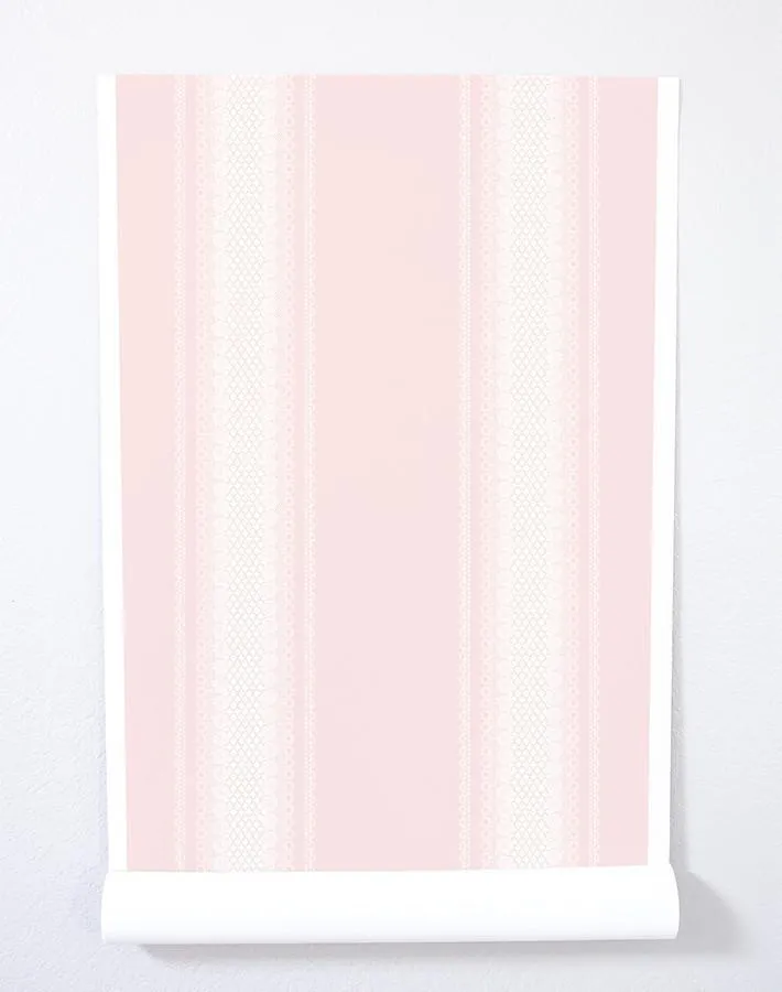 'Lace Front' Wallpaper by Nathan Turner - Pink