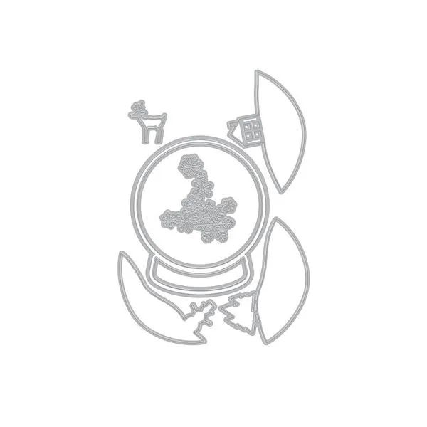 Layering Snow Globe Fancy Die