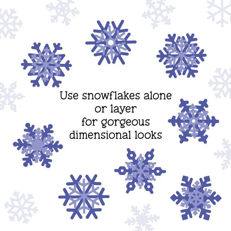 Layering Snowflakes - Honey Cuts