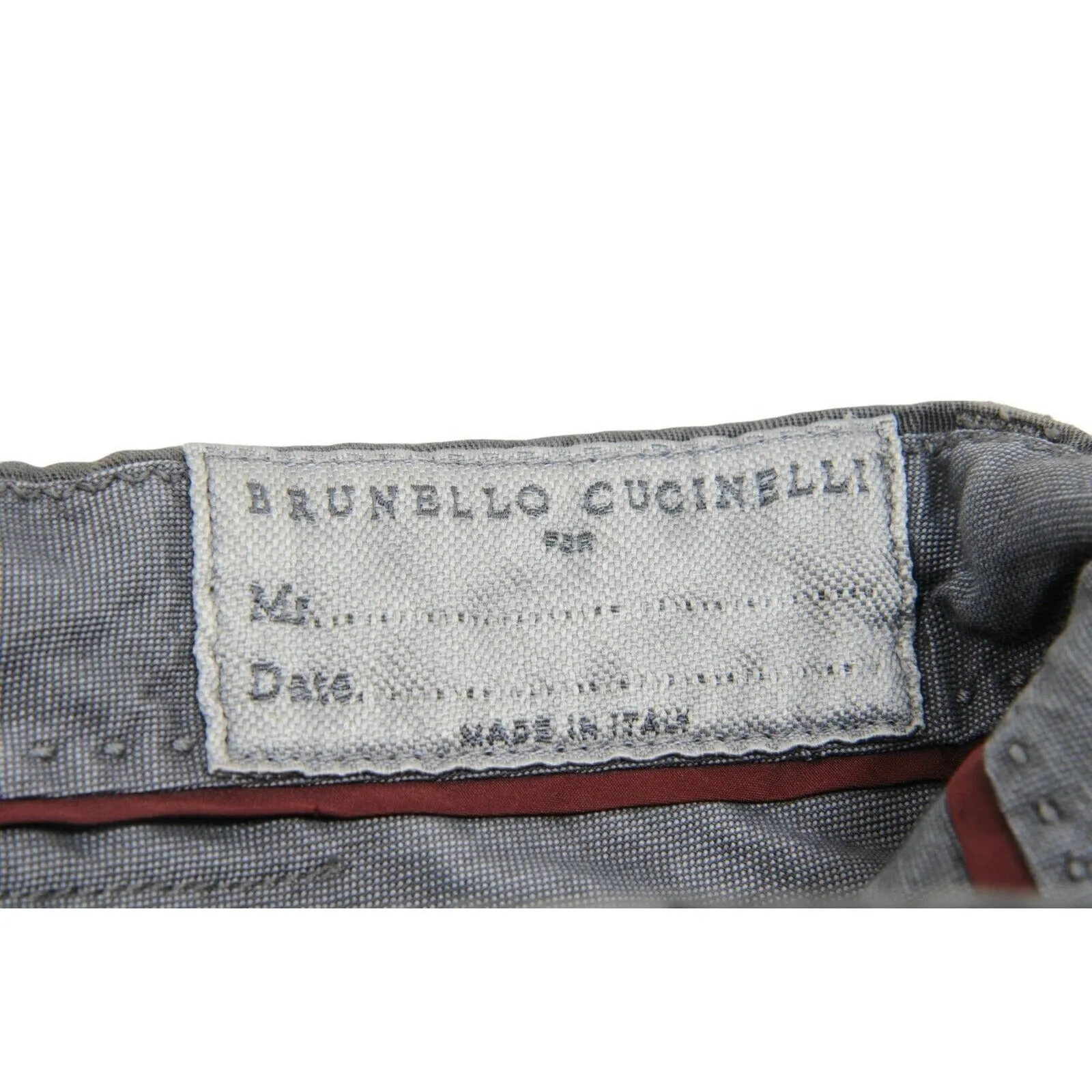 Leisure Fit Gray Flat Front Chino Pants